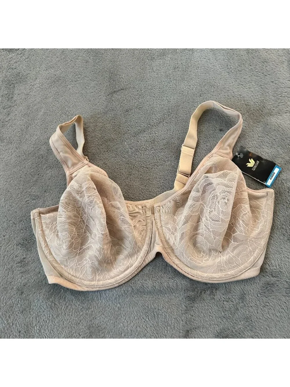 NWT Wacoal Stark Beauty Unlined Full Coverage Underwire Bra Womens 40DDD 855225